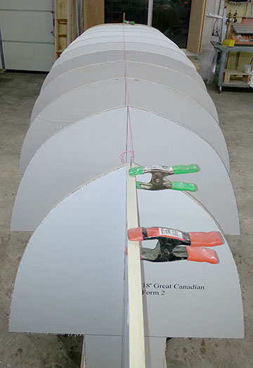centering the canoe forms